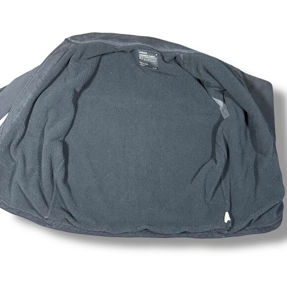 J Crew Outerwear‎ Fleece Jacket Mens Large Button Up Heavy Cotton Pockets Black - Picture 4 of 8